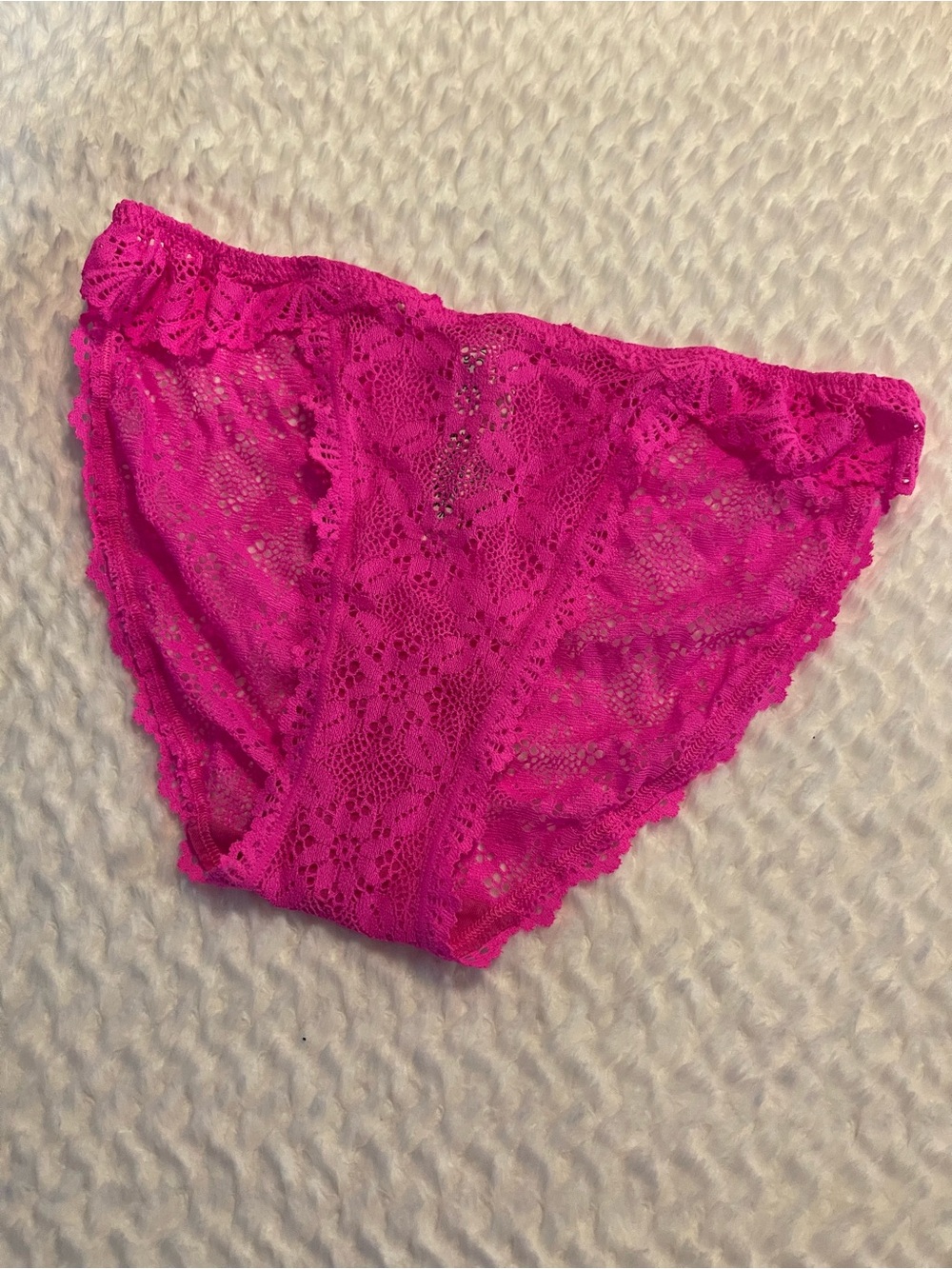 Victorias Secret string bikini panties; pink, size small, nwt, retired